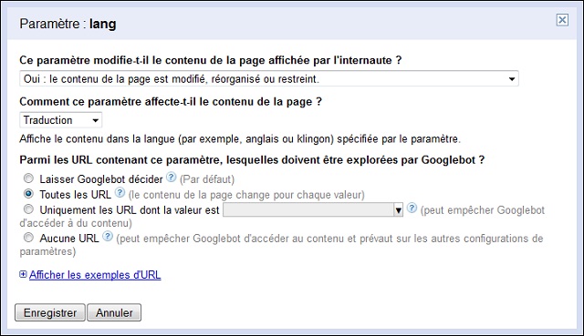 Configurer le crawl sur un site multilingue