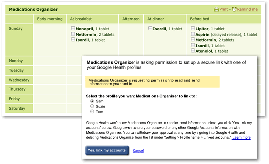 Synthèse de votre dossier médical dans Google Health