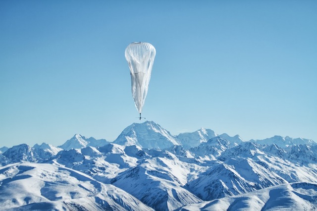 Envol d'un ballon Google Loon