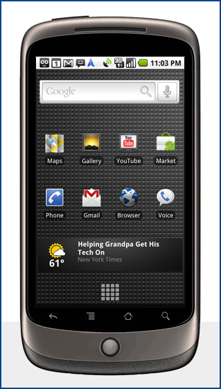 Le Nexus One, le téléphone mobile de Google