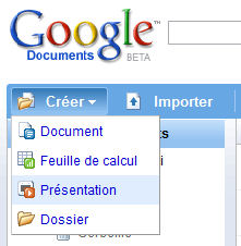 Créer une présentation Google