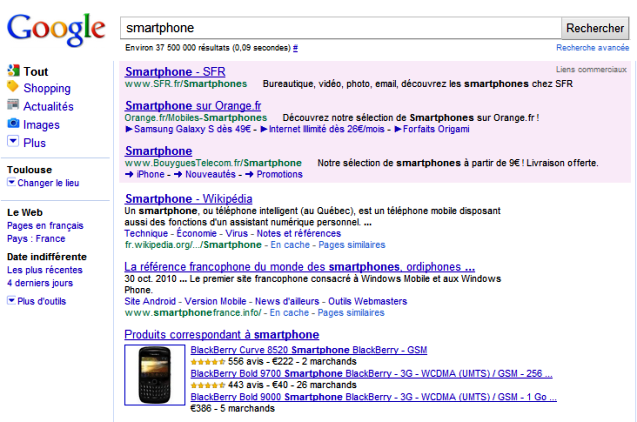 Google Shopping et Universal Search