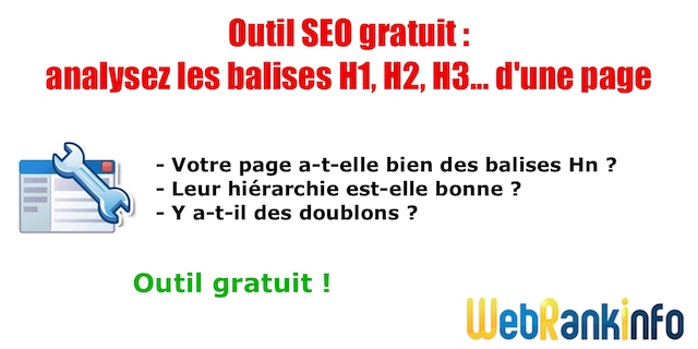 Outil analyse balises titres H1 H2 H3 H4 H5 H6