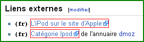 Les liens nofollow sont mis en évidence avec la Web Developer Toolbar