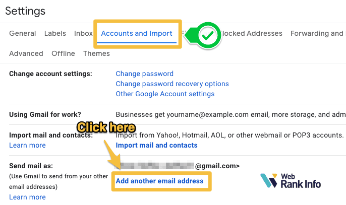 Send from another email address in Gmail