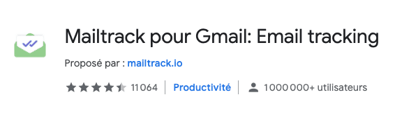 Mailtrack add-on for Gmail